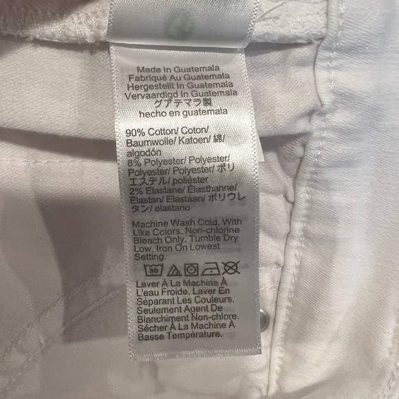 J. Crew 10" Vintage Slim Straight Jean in White (35) - Picture 13 of 16